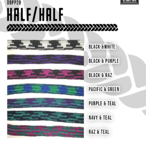 Half/Half Color Double Braid Poly Propylene 5/8" - Cut