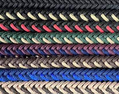 Brow Band Headstall Halter - Braided Paracord + Hollow Flat Braid - Image 2